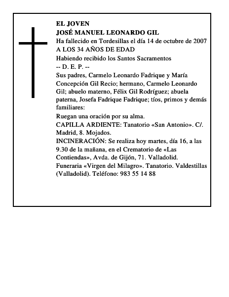 JOSÉ MANUEL LEONARDO GIL