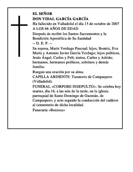 DON VIDAL GARCÍA GARCÍA