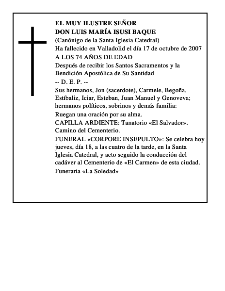 DON LUIS MARÍA ISUSI BAQUE