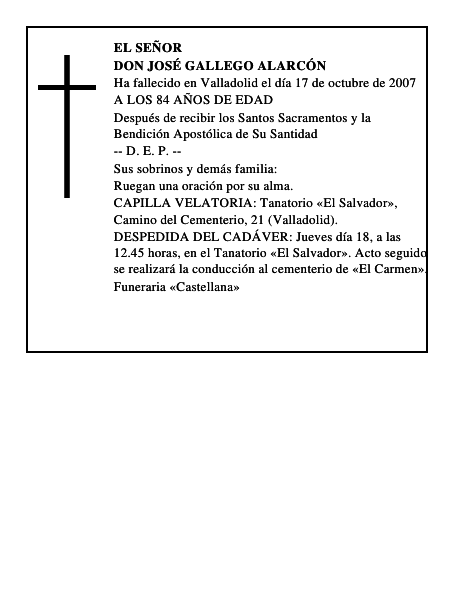 DON JOSÉ GALLEGO ALARCÓN
