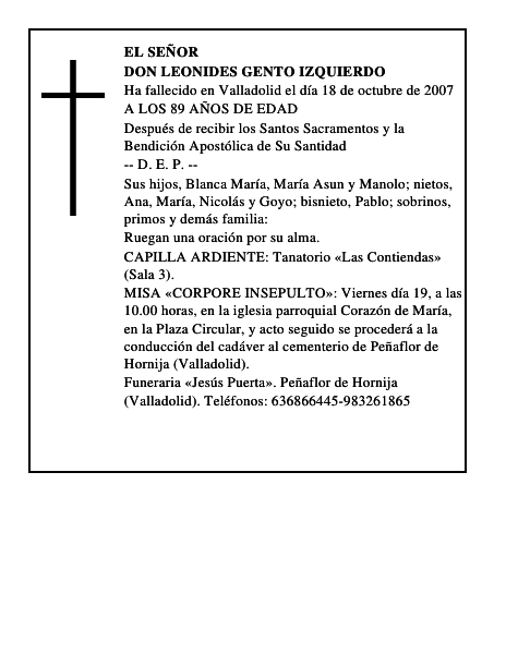 DON LEONIDES GENTO IZQUIERDO