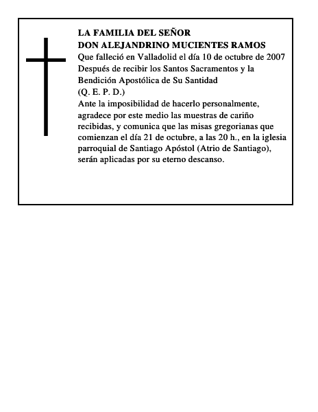 DON ALEJANDRINO MUCIENTES RAMOS