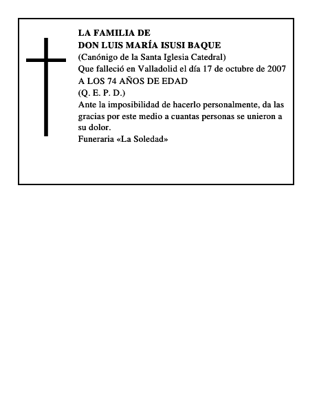 DON LUIS MARÍA ISUSI BAQUE