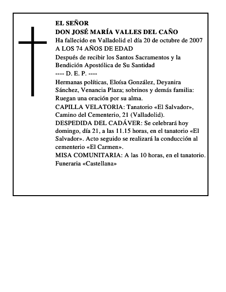DON JOSÉ MARÍA VALLES DEL CAÑO