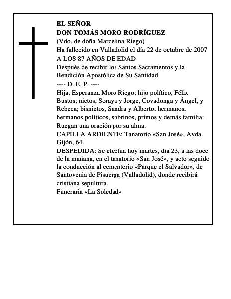 DON TOMÁS MORO RODRÍGUEZ