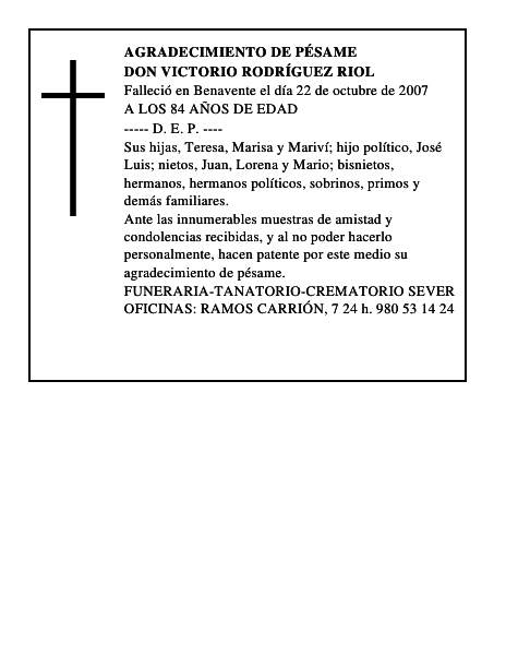 DON VICTORIO RODRÍGUEZ RIOL