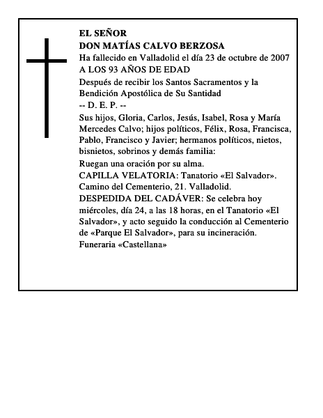 DON MATÍAS CALVO BERZOSA