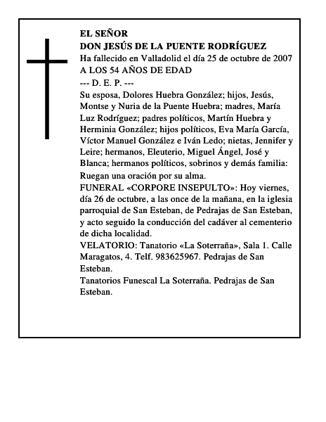 DON JESÚS DE LA PUENTE RODRÍGUEZ