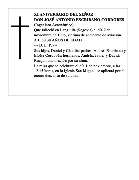 DON JOSÉ ANTONIO ESCRIBANO CORDOBÉS