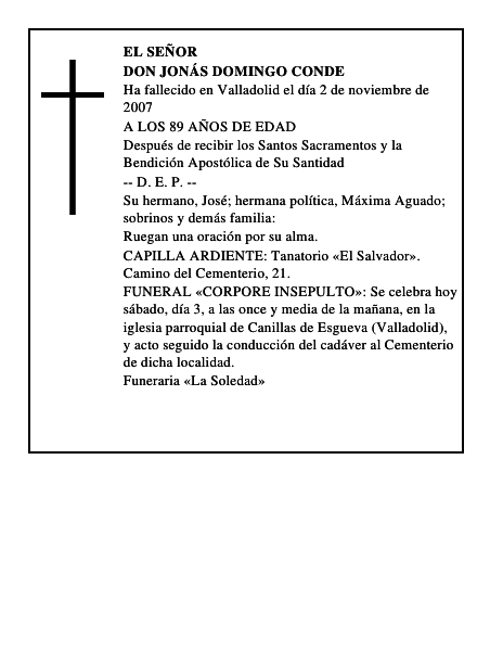 DON JONÁS DOMINGO CONDE