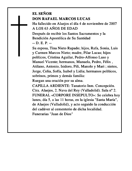 DON RAFAEL MARCOS LUCAS