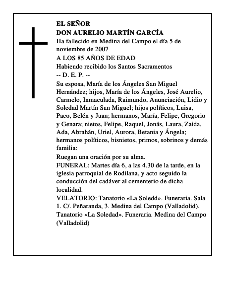 DON AURELIO MARTÍN GARCÍA