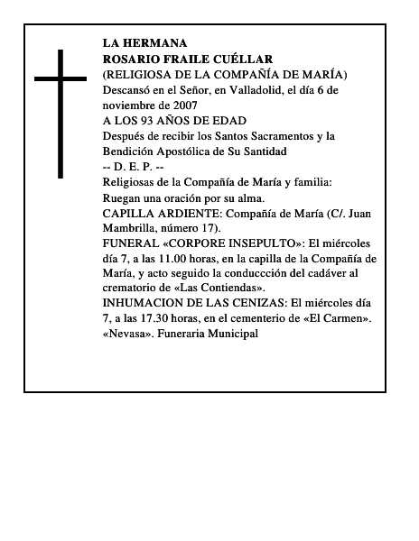 ROSARIO FRAILE CUÉLLAR