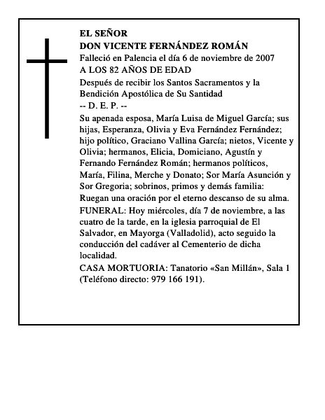 DON VICENTE FERNÁNDEZ ROMÁN