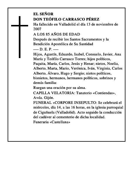 DON TEÓFILO CARRASCO PÉREZ