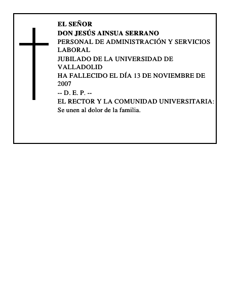 DON JESÚS AINSUA SERRANO