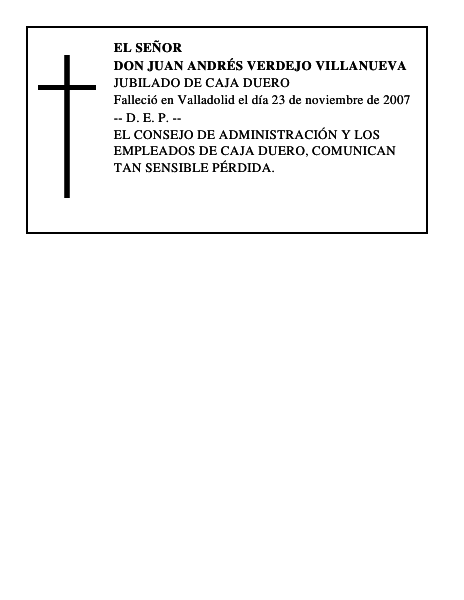 DON JUAN ANDRÉS VERDEJO VILLANUEVA