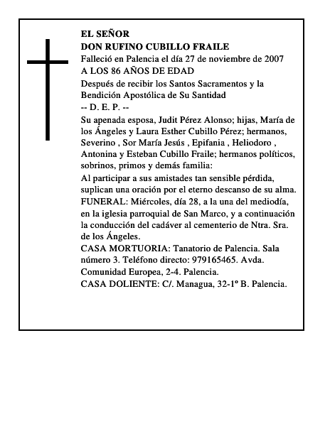 DON RUFINO CUBILLO FRAILE