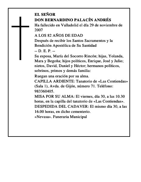 DON BERNARDINO PALACÍN ANDRÉS