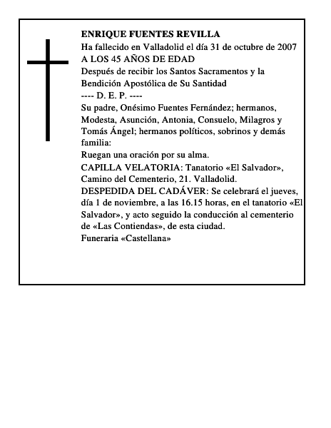 ENRIQUE FUENTES REVILLA