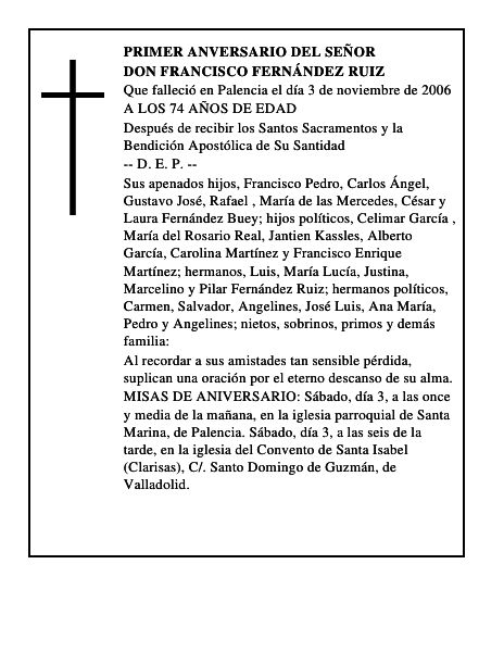 DON FRANCISCO FERNÁNDEZ RUIZ