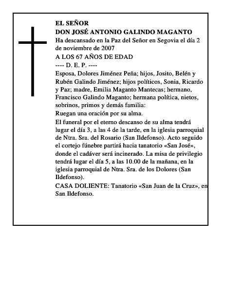 DON JOSÉ ANTONIO GALINDO MAGANTO