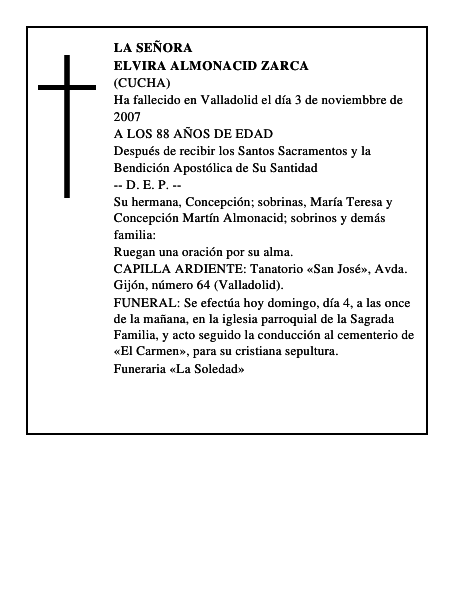 ELVIRA ALMONACID ZARCA