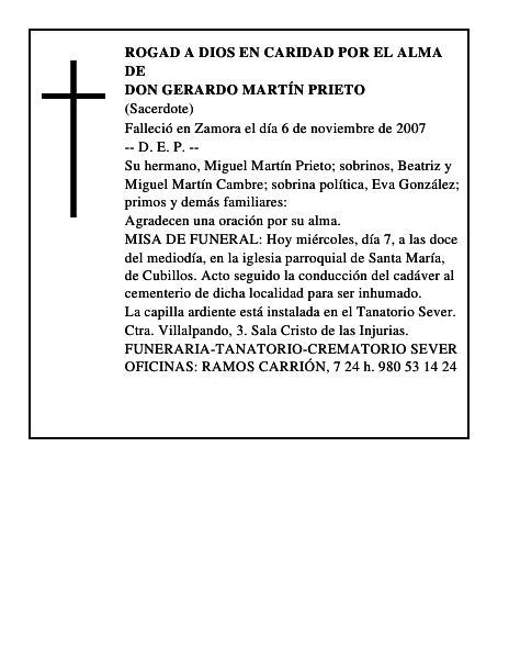 DON GERARDO MARTÍN PRIETO