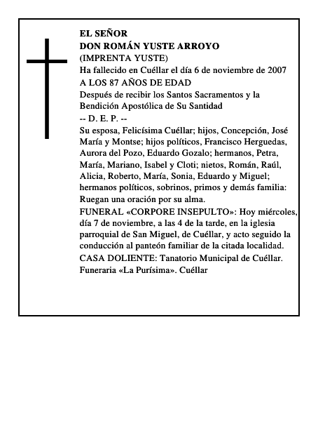 DON ROMÁN YUSTE ARROYO