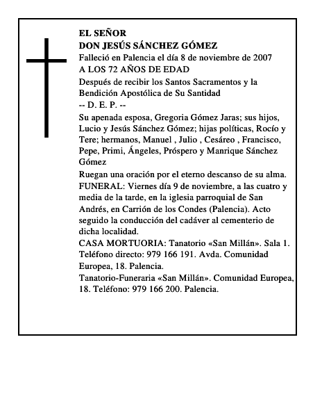 DON JESÚS SÁNCHEZ GÓMEZ