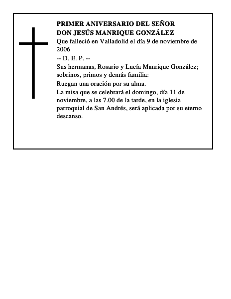 DON JESÚS MANRIQUE GONZÁLEZ