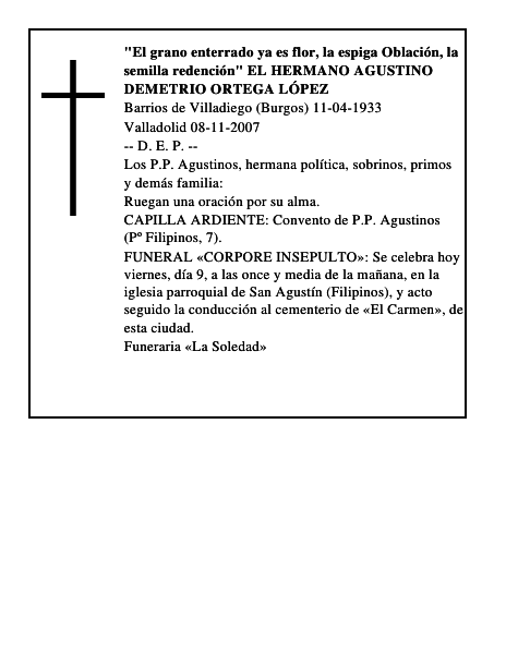 DEMETRIO ORTEGA LÓPEZ