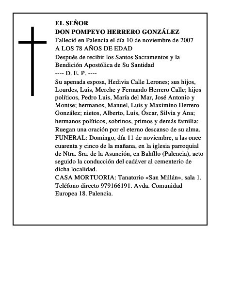 DON POMPEYO HERRERO GONZÁLEZ