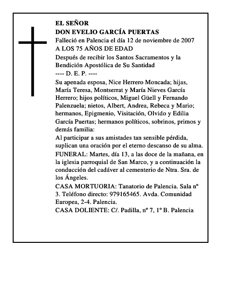 DON EVELIO GARCÍA PUERTAS