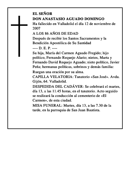 DON ANASTASIO AGUADO DOMINGO