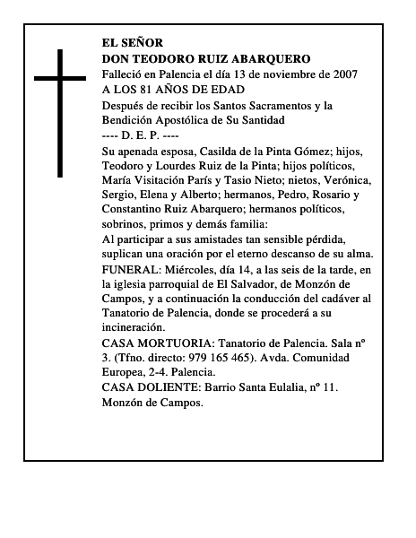 DON TEODORO RUIZ ABARQUERO
