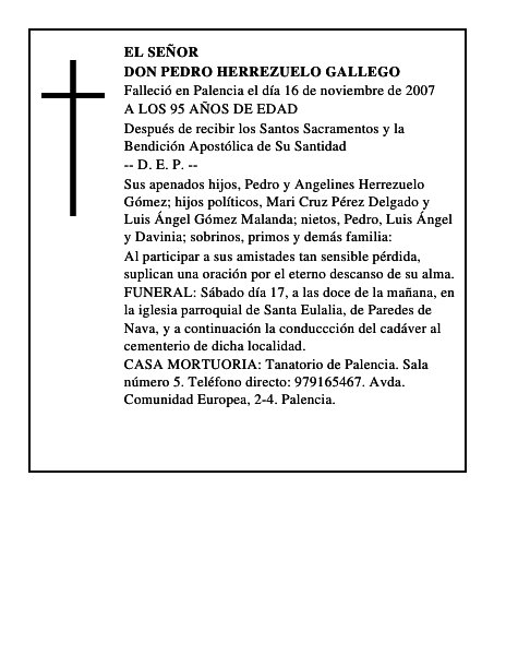 DON PEDRO HERREZUELO GALLEGO