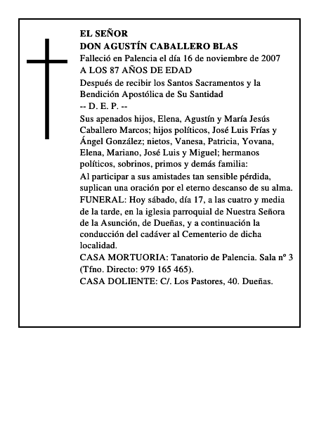 DON AGUSTÍN CABALLERO BLAS