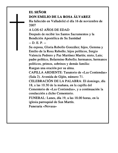 DON EMILIO DE LA ROSA ÁLVAREZ