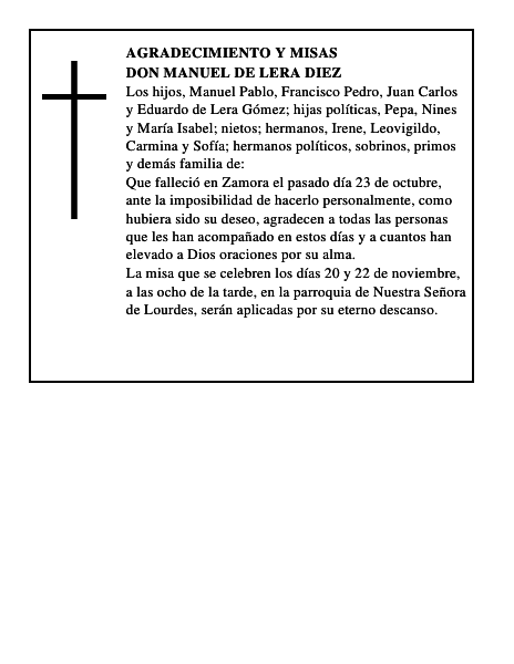 DON MANUEL DE LERA DIEZ