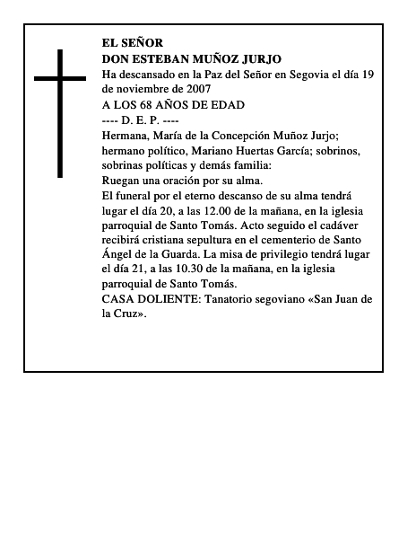DON ESTEBAN MUÑOZ JURJO