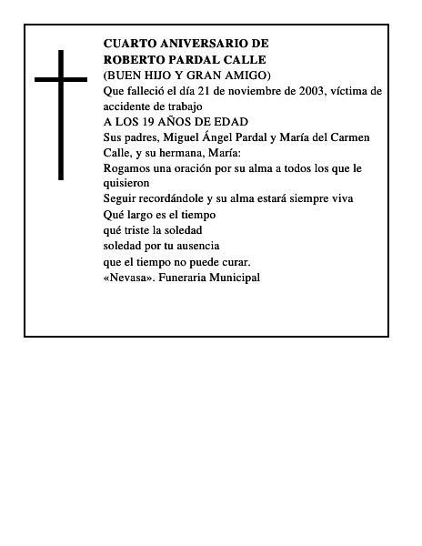 ROBERTO PARDAL CALLE