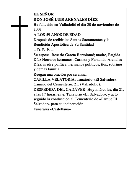 DON JOSÉ LUIS ARENALES DÍEZ