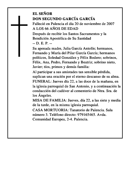 DON SEGUNDO GARCÍA GARCÍA