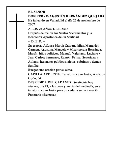 DON PEDRO-AGUSTÍN HERNÁNDEZ QUEJADA