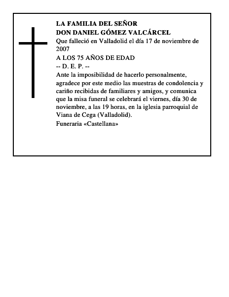 DON DANIEL GÓMEZ VALCÁRCEL