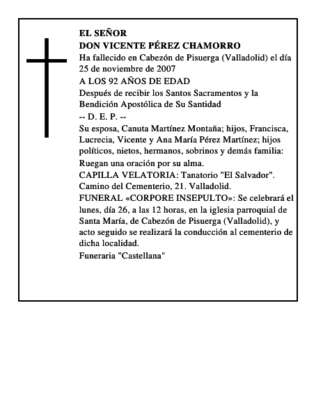 DON VICENTE PÉREZ CHAMORRO