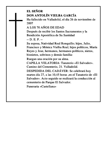 DON ANTOLÍN VIELBA GARCÍA