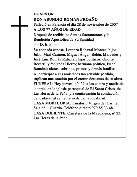 DON ABUNDIO ROMÁN PROAÑO