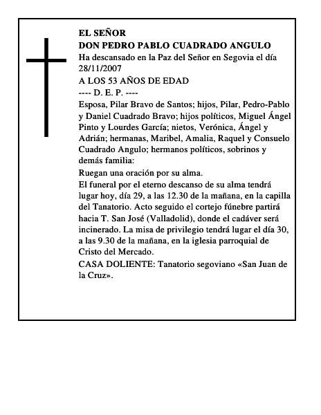 DON PEDRO PABLO CUADRADO ANGULO